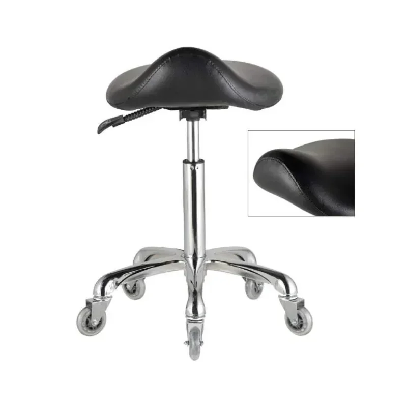 Taburete silla montar ergonómico y ajustable, silla giratoria ergonómica para oficina Dental, masaje, clínica, salón con ruedas