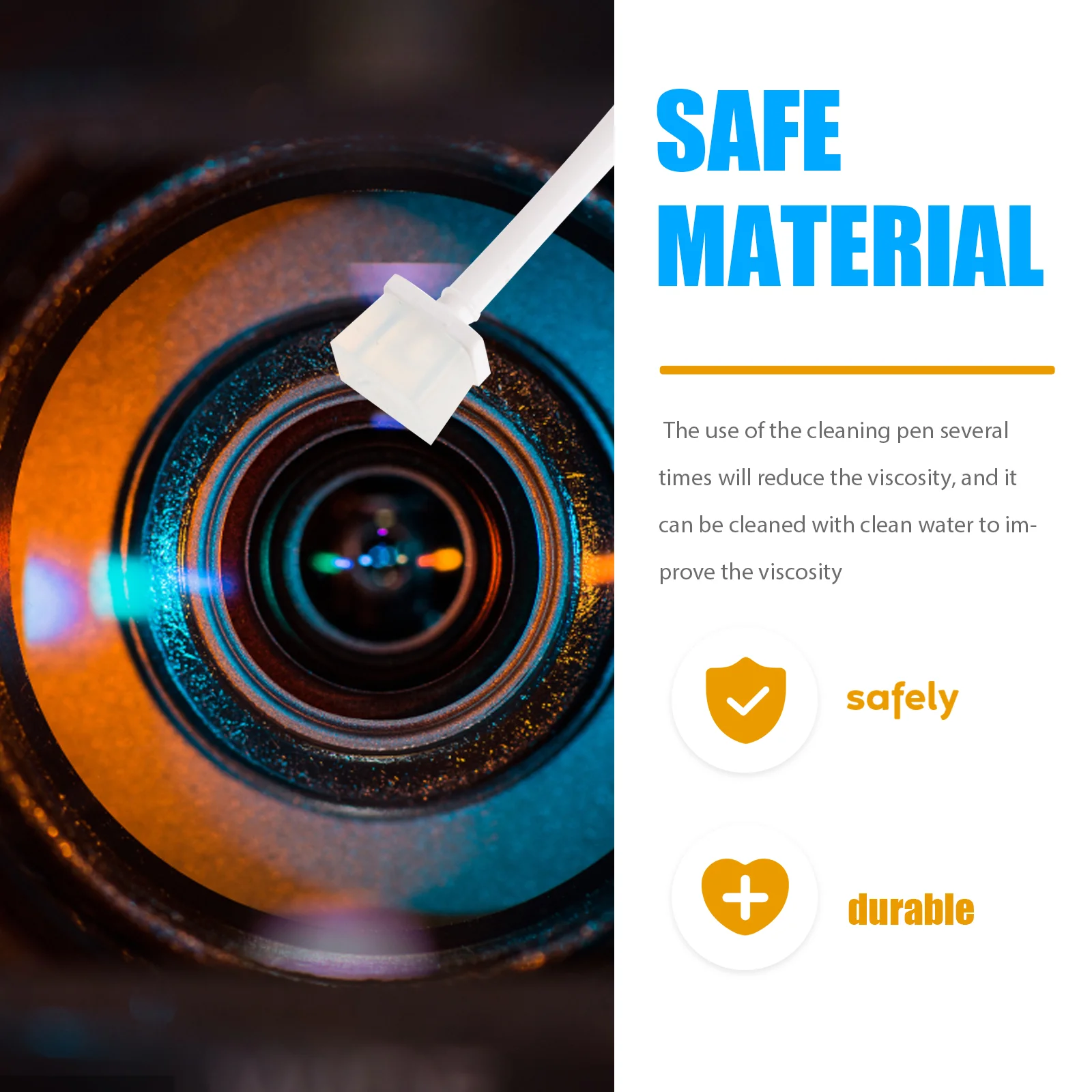 3Pcs Cleaning Sensor Gel Stick Pen Camera Sensor Gel Stick CCD CMOS Sensor Cleaning Tool Lens Cleaner Photography Equipment