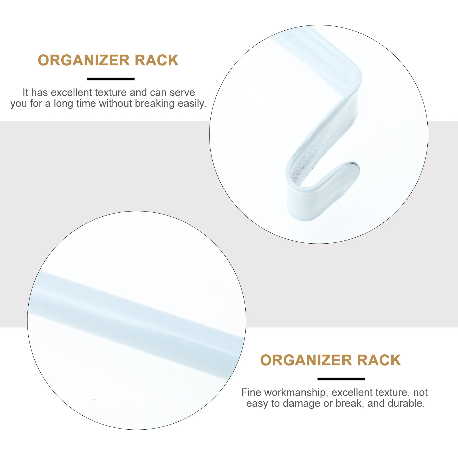 

6Pcs Clothes Hanger Rack Sturdy Wardrobe Organizer Storage Rail Multipurpose Laundry Bathroom Clothes Hanger Rack