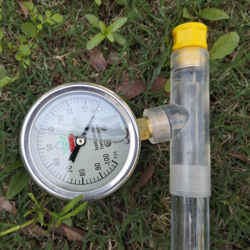 

Portable Soil Tension Force Gauge Tensiometer 0-1Bar Accuracy 0.1 Irrometer with pressure gauge, acrylic tube and ceramic probe