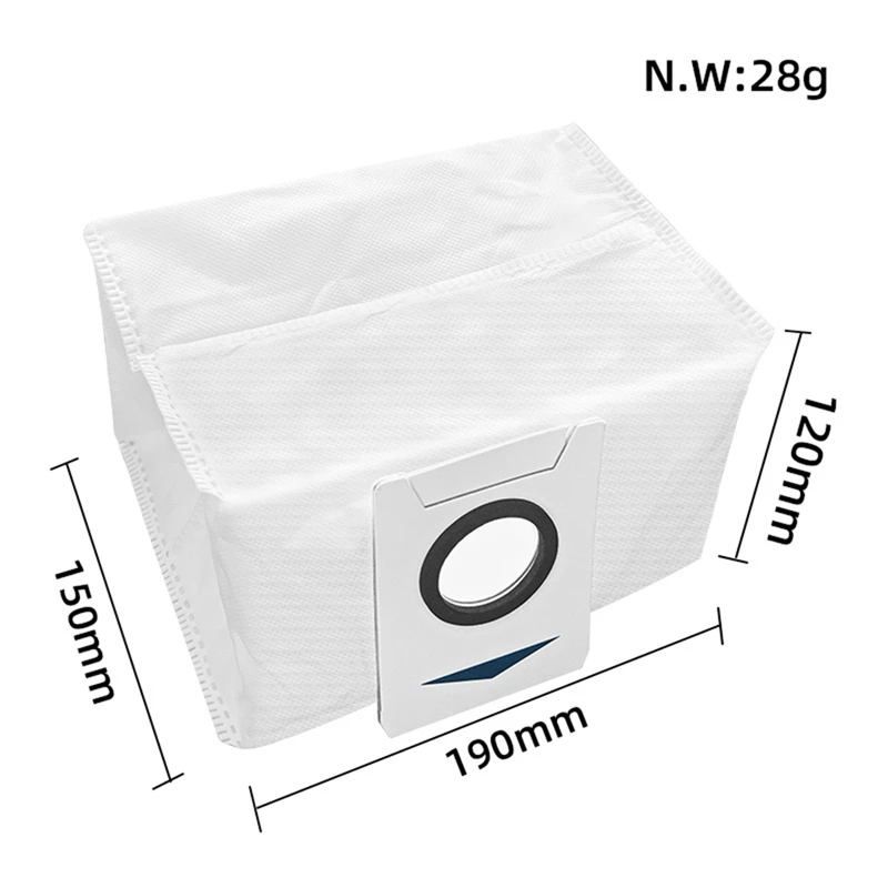 8PCS Vacuum Bags Dust Bags For ECOVACS DEEBOT X1 Omni For ECOVACS DEEBOT X1 Turbo