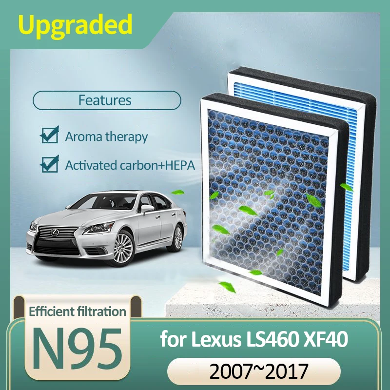 Activated Carbon Air Filter for Lexus LS460 XF40 LS600HL MK4 2007 2008 2009 2010 2011 2012 2013 2014 2015 2016 2017 Accessories