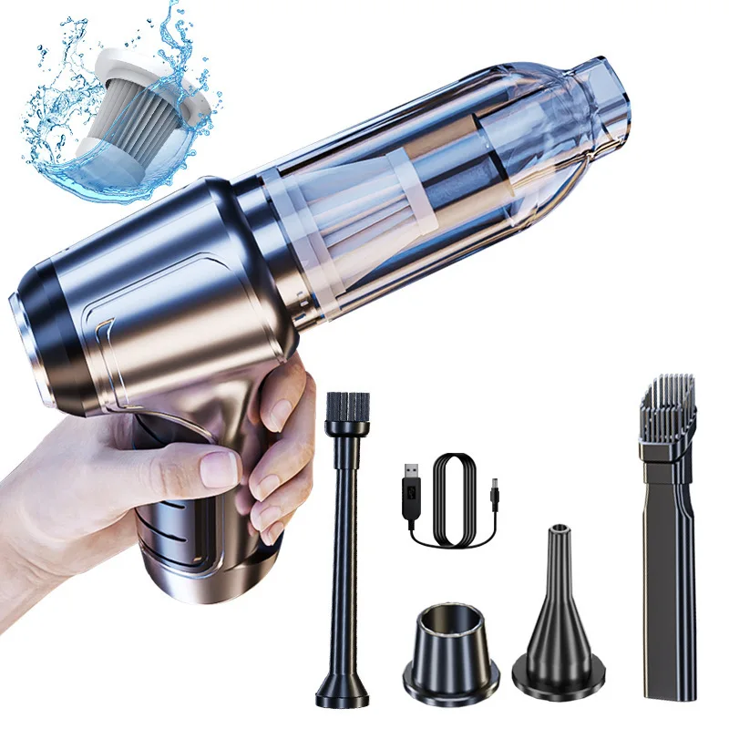 Three - use automobile hand-held dual - use high - power portable dust blower suction and blowing integrated multi-functional