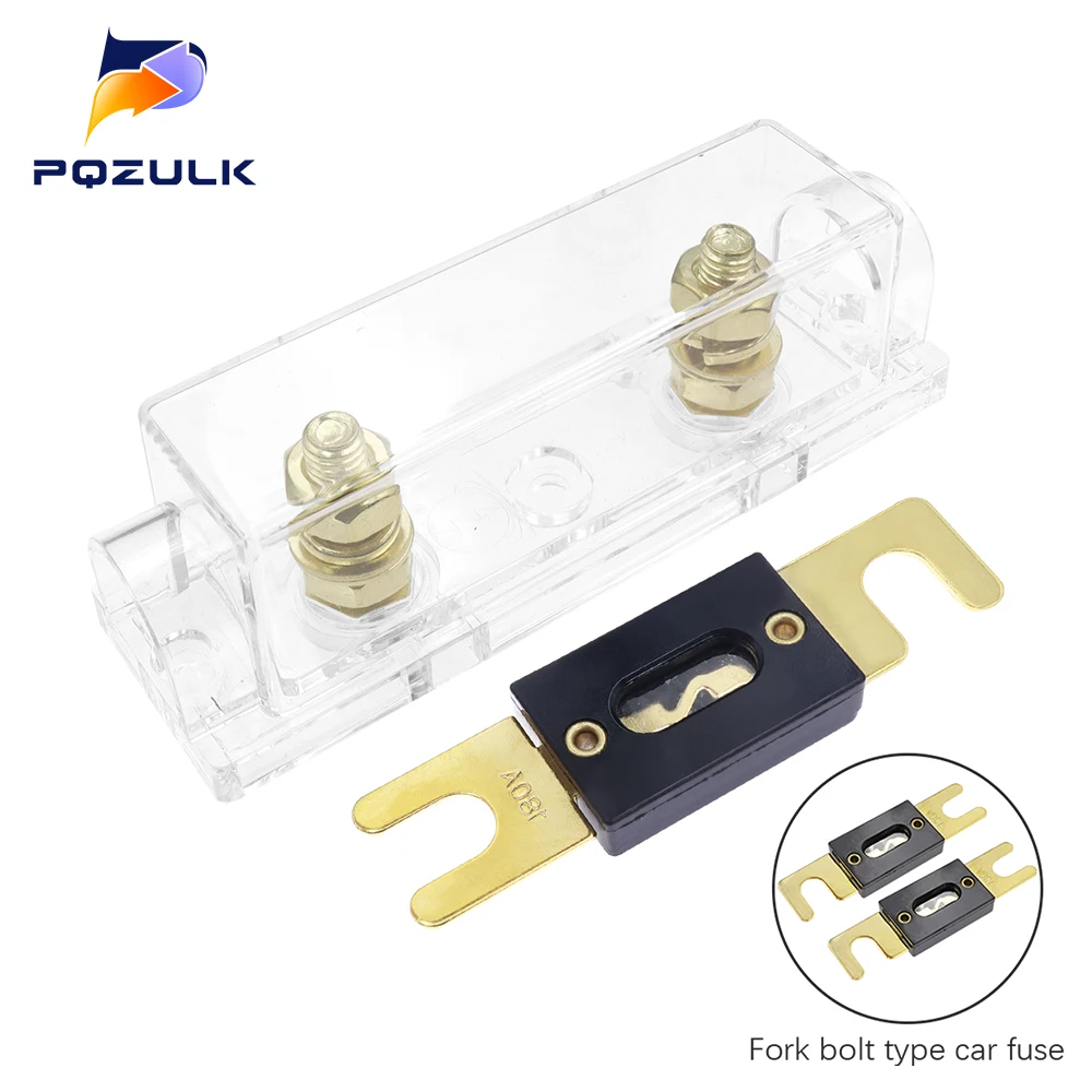 Car Auto Fuse Holder Bolt-on Fuse Automotive Audio Fuse Holders Fusible Link with 40 50 80 100 125 150 250 300 400A Amp