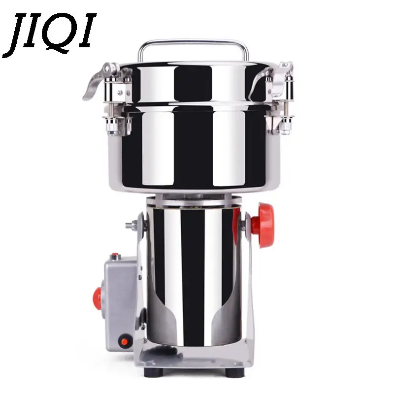 2000g Swing Type Grain Mill Stainlesssteel Grinder Ultrafine Herbal Spices Dry Food Crusher Powder Miller 30-300 Mesh Pulverizer