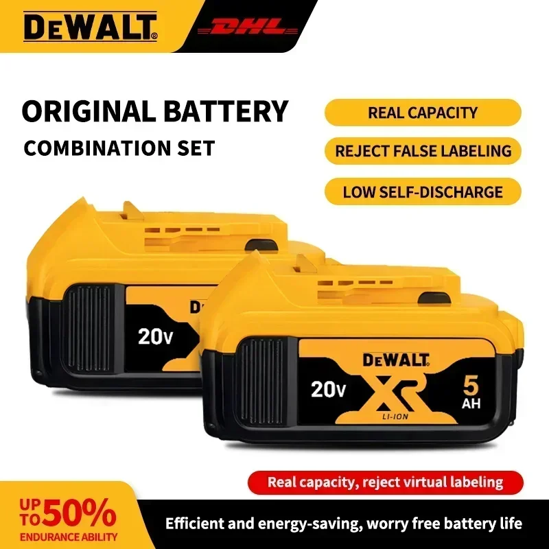 Original Dewalt battery 20V, 6AH, rechargeable lithium-ion battery, Dewalt DCB115, DCB118, fast charging, Dewalt tool battery.