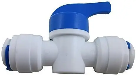 Reverse Osmosis System Quick Connect Fittings Pipe Fittings Combination Plastic Ball Valve Water Purifier 2/3/4 Cent