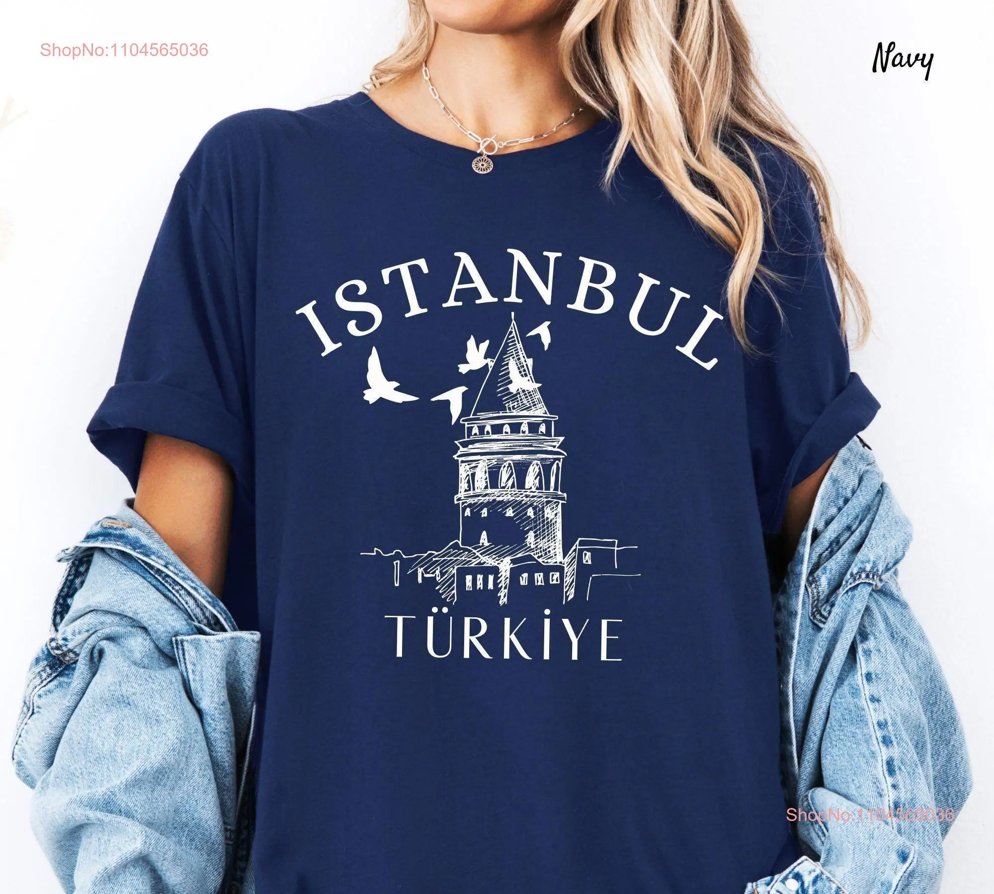 Istanbul T Shirt Turkey Travel Crewneck long or short sleeves