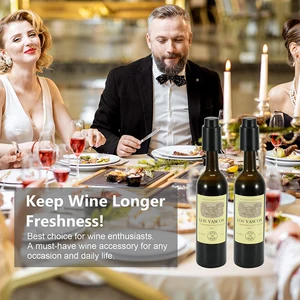 سدادات زجاجة النبيذ القابلة لإعادة الاستخدام ، حافظ على حافظة النبيذ ، واقيات النبيذ ، سدادات مضخة التفريغ ، حافظ على النبيذ طازجا أعلى 12 مبيعات فيوز بندقية - رقم 4