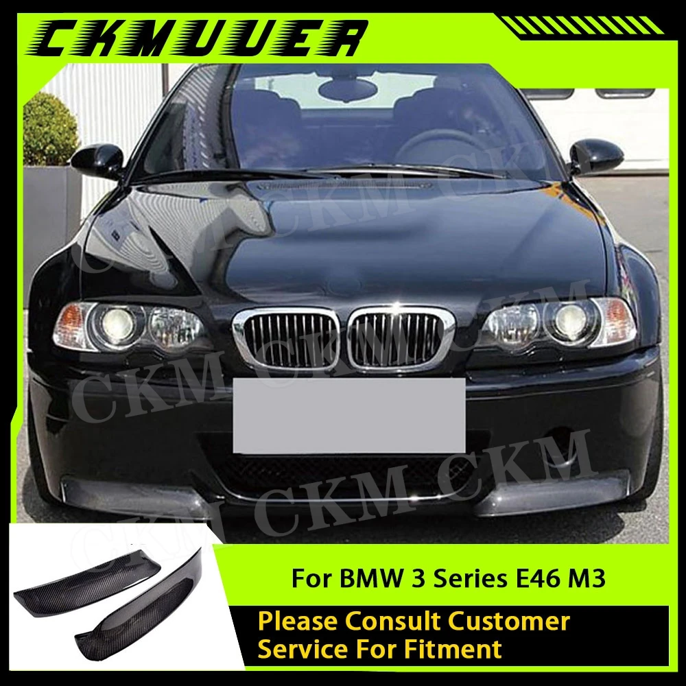 

Передний бампер из углеродного волокна, разделители губ, фартук, накладка для BMW 3 серии E46 M3 3D Style 1999-2006 FRP Prime Canard Guard