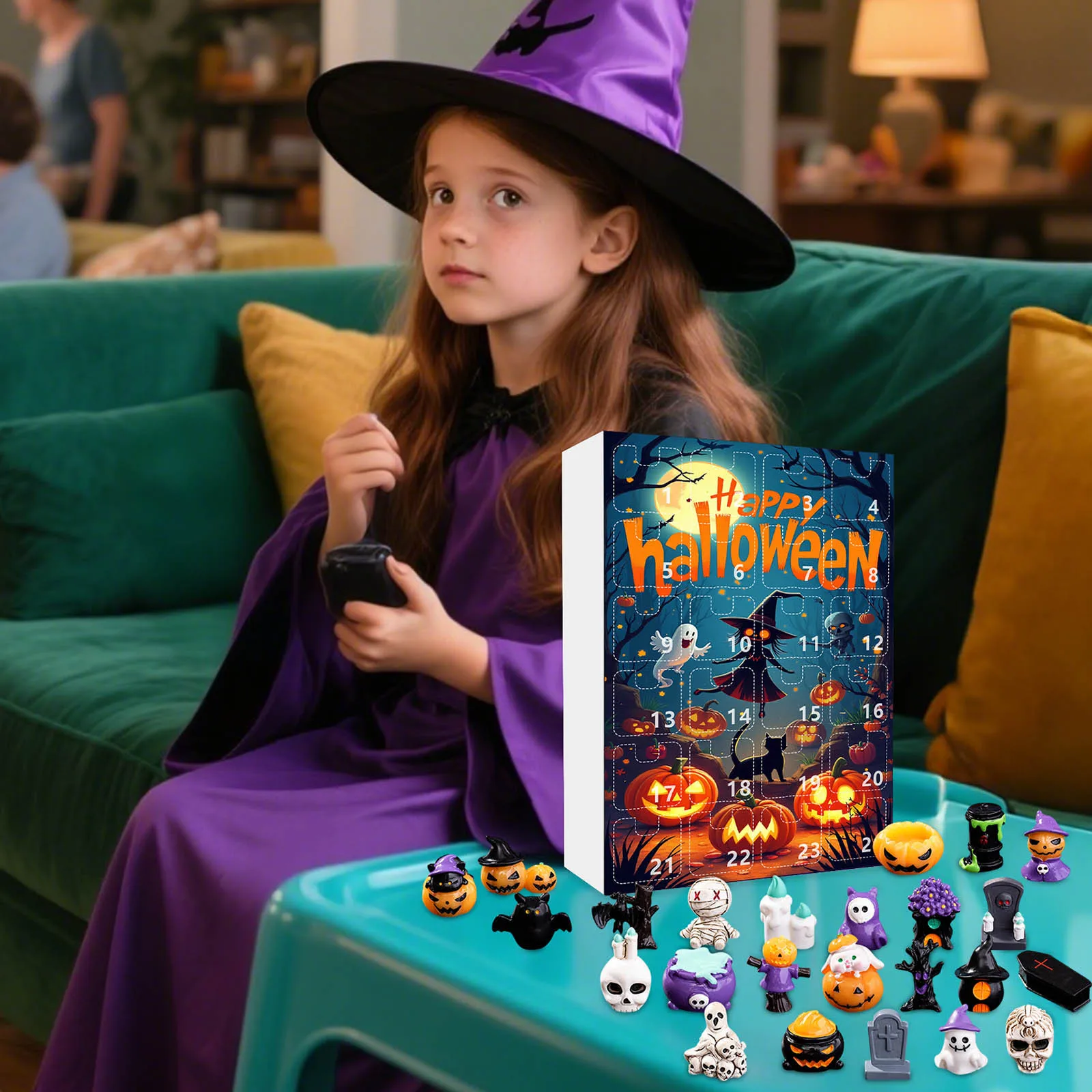 Halloween Advent Calendar Halloween Countdown Gifts for Kids 24 Day Non Candy Countdown Calendar for Boy Girls Surprise Gifts - Image 5