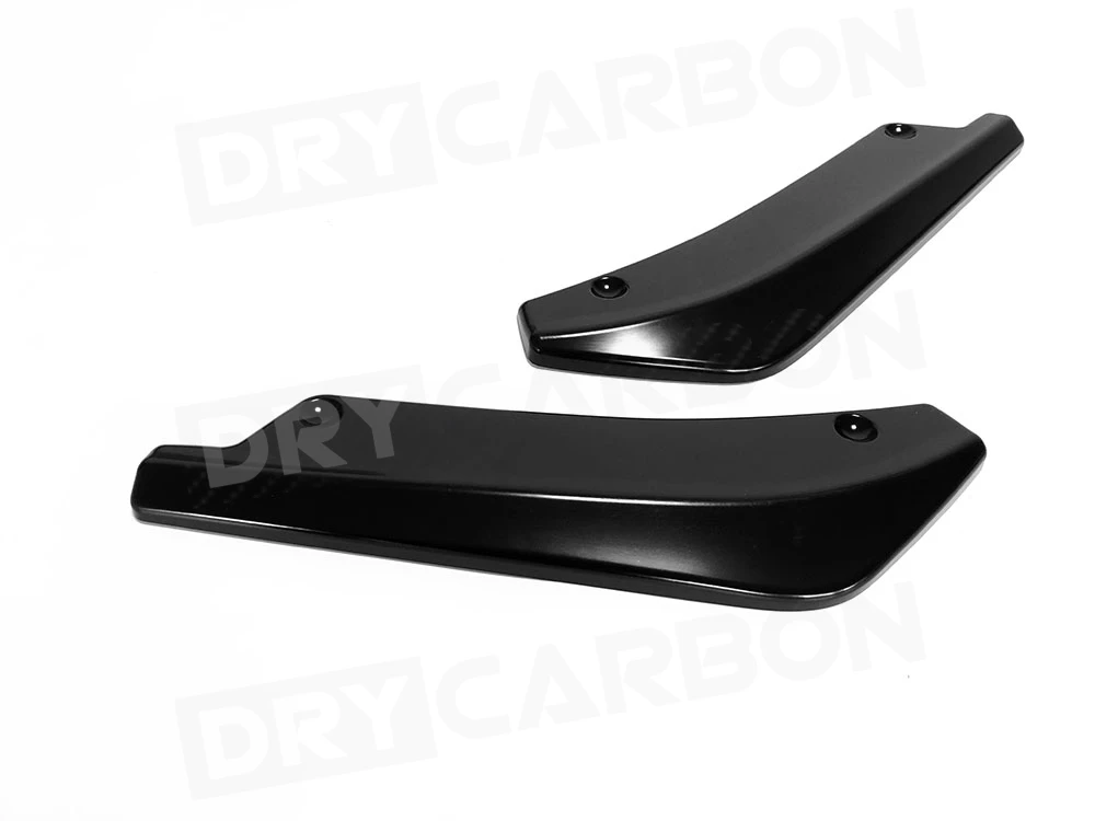 Carbon Fiber Look Car Rear Bumper Lip Angle Splitters Diffuser Lip Diffuser Splitter Scratch For BMW F81 F22 E82 F10