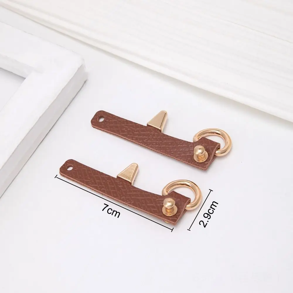 Alloy reinforcement Genuine Leather Strap Replacement Transformation Handbag Belts Conversion Punch-free for Longchamp