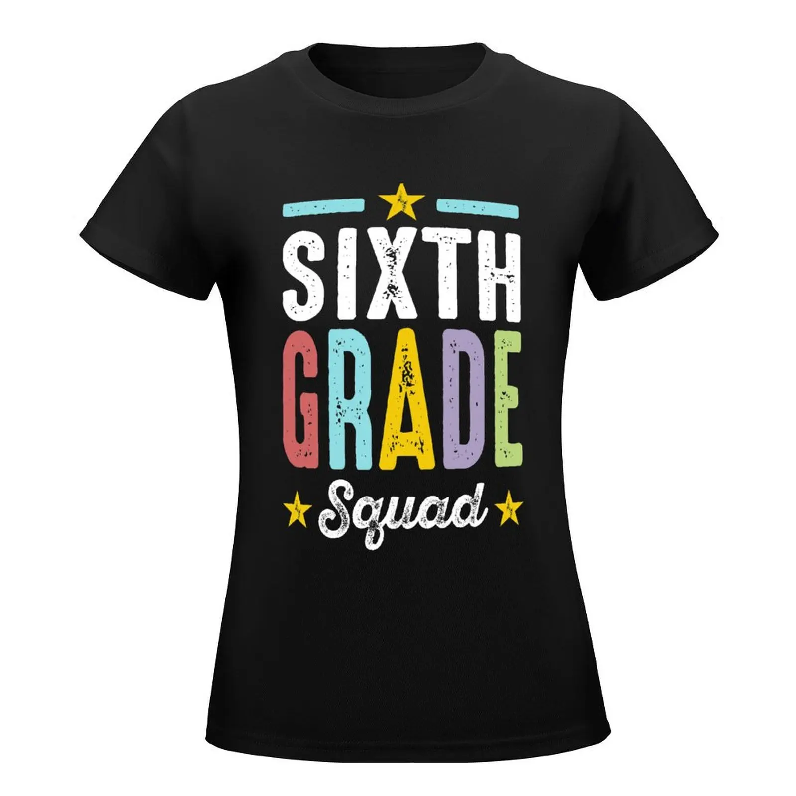 Sixth Grade Squad T-Shirt tees oversized summer top korean fashion womans clothing