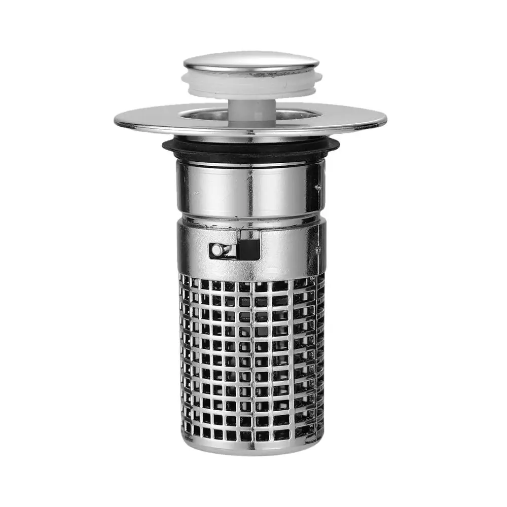 Plastic Floor Drain Filter Mesh Anti-clog Sealing Cover Washbasin Bounce Core Hair Trap Multifunctional Shower Leak Net