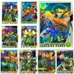 Saint Seiya Anime Characters Aldebaran Aiolia Touma DIY Homemade Christmas Birthday Gift Game Toys Collection Card