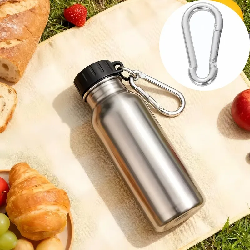 Compact Portable Size Outdoor Climbing Clips, 18 pcs M4, Fishing Gear Hanging, Spring Loaded Gate for Fishing Gear Hanging