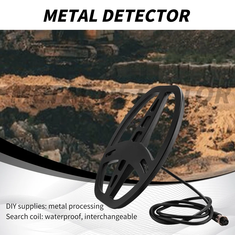 Professional Underground Metal Detector Coil For MD6350 Waterproof Coil