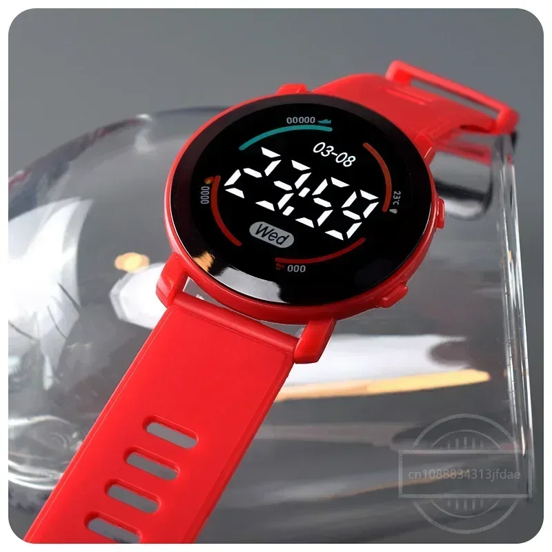 LED Digital Student Watch Luminous Waterproof Sport Children Watch Silicone Strap Electronic Wrist Watch for Unisex Reloj Mujer