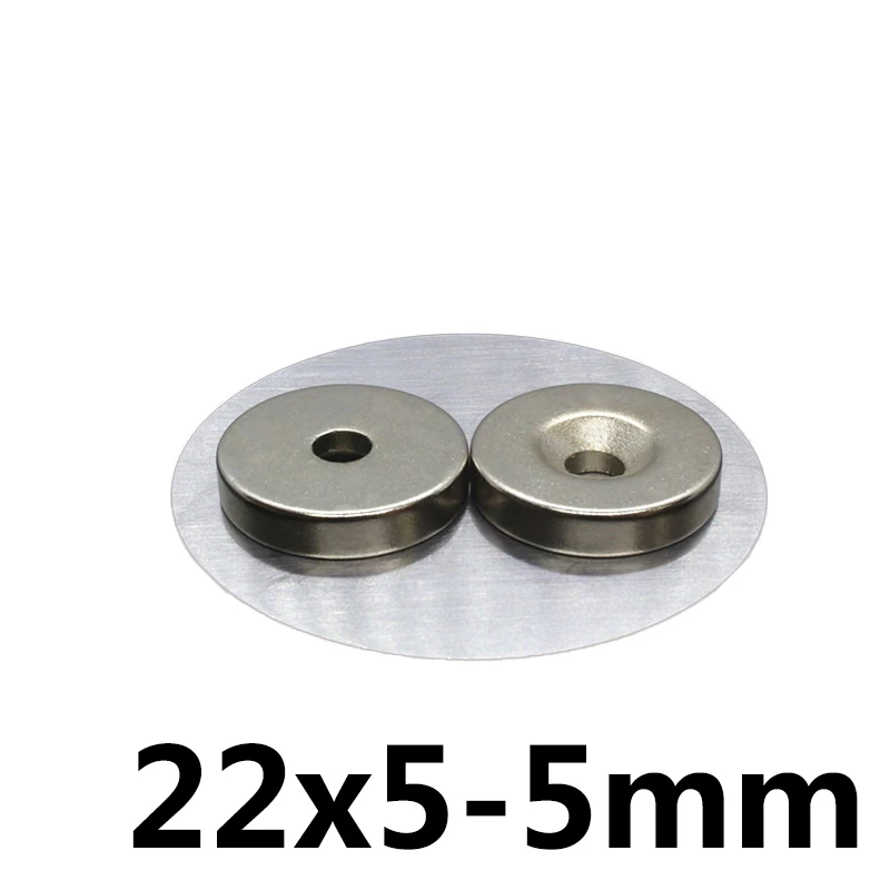 

10/30/50 pcs Permanent NdFeB Strong 22*5-5mm Magnets Powerful Magnetic Round Magnet Neodymium Magnets 22x5-5mm