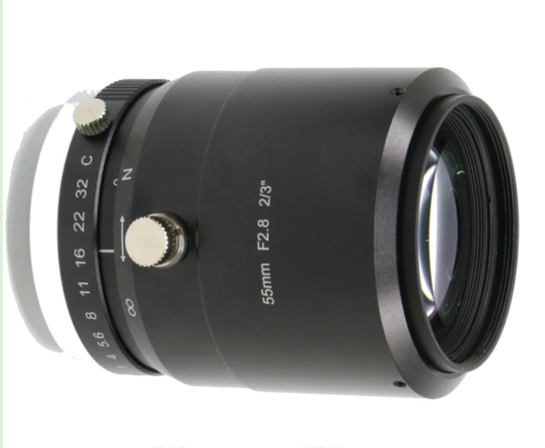 

2/3" 5MP 55mm 0.5X FA Lens Ultra-high resolution lens C-Mount Multi-layer coating high transmittance Compact structure