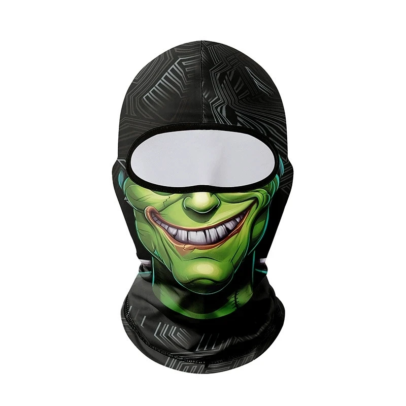

Motorcycle Balaclava, Skull Print Full Face Cap, Men's Skeleton Mask, Motorbike Helmet Hat, Cycling Headgear Cap, Reusable, New,