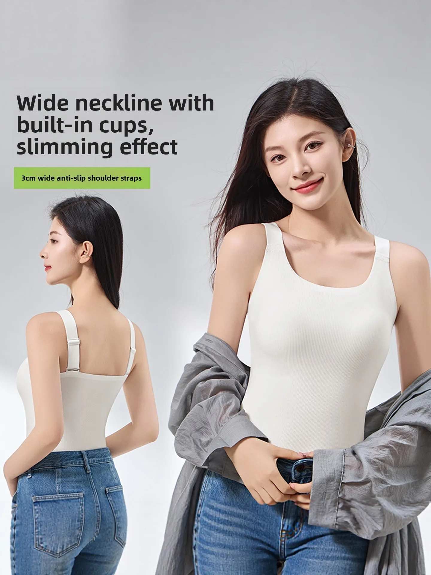 

Цельный жилет из ледяного шелка больших размеров с накладкой на грудь, женская весна-лето-осень, утягивающая верхняя одежда Svel Base irt