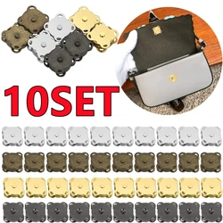 Magnetic Metal Snap Button, invisível costurar no botão, fechos fixadores para bolsa, sacos, roupas, artesanato, acessórios de bricolage, 10, 5, 1 conjunto