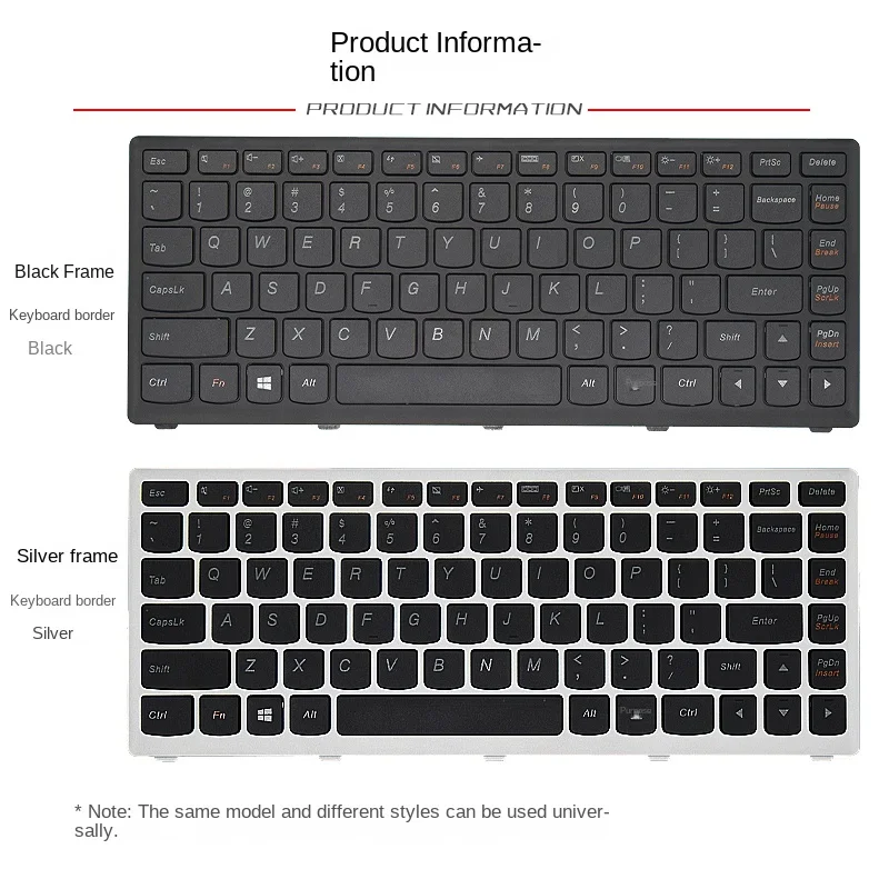 Replacement applicable for  Lenovo  Ideapad S300 S400 S405 S410 S415 S435 S40-70 Laptop keyboard