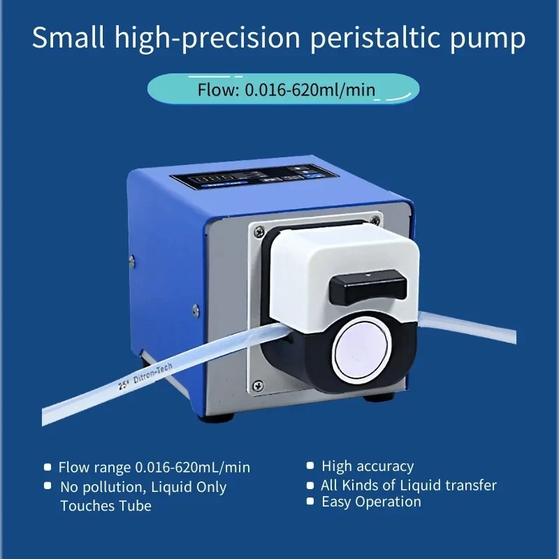 high precision small digital display speed regulation mini peristaltic pump price