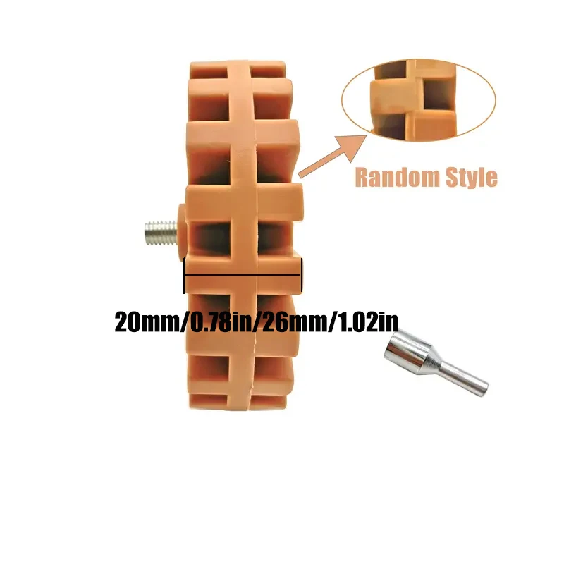 Imagem -02 - Heavy Duty Borracha Roda Eraser Adaptador Broca Suave Remoção de Pintura Reparação Rubber Adhesive Remoção Ferramenta