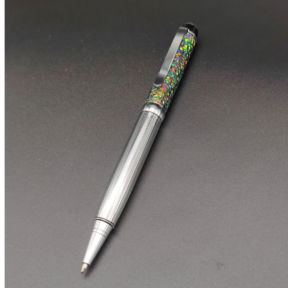 

Гелевая ручка Grid, ручка для подписи, с вращающимся стержнем, стеклянный корпус с тиснением, ручка ручной работы