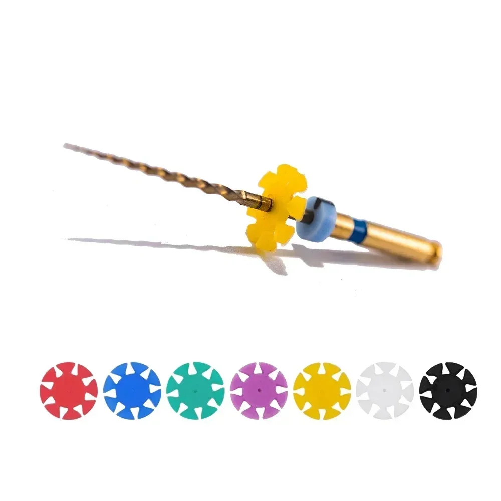 

SYJH 100 шт. стоматологические файлы для корневых каналов, маркировочное кольцо, роторный файл для корневых каналов, счетчик, силиконовая пробка, инструмент для стоматолога