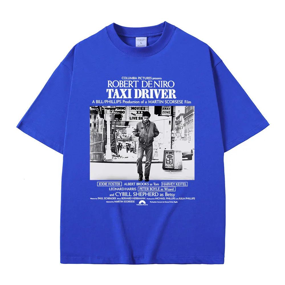 محدودة الكلاسيكية الرعب فيلم الإثارة سيارة أجرة سائق روبرت دي نيرو الجرافيك تي شيرت الرجال النساء عادية القطن خمر تي شيرت