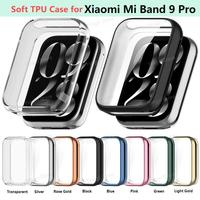 Soft TPU Case For Xiaomi Mi band 9 Pro Smart Watch Strap Bumper Cover Screen Protector For Xiaomi Mi band9 Pro