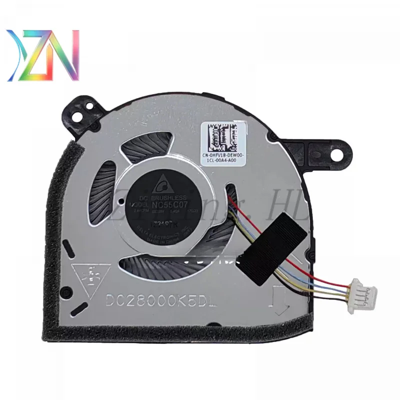 For  Dell Latitude 5290 5285 2in1 CPU fan 0HFV18 07487H