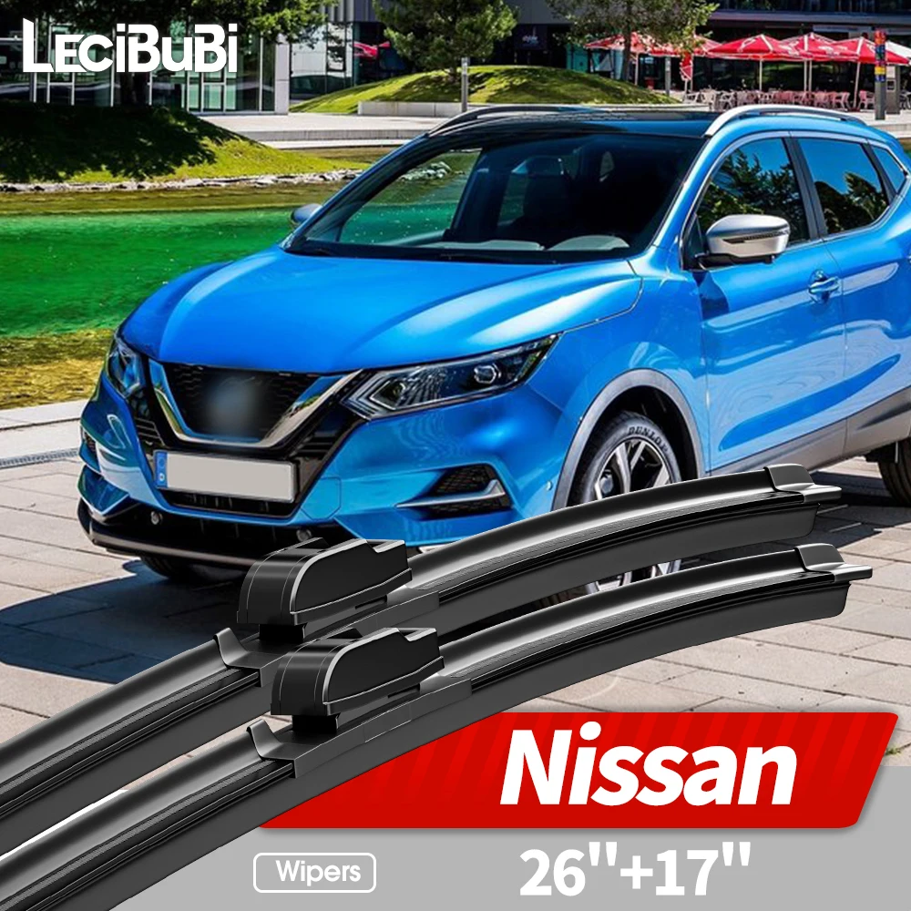 26"+17" Für Nissan X-Trail Qashqai Pathfinder Rogue Versa Teana Altima Maxima Frontscheibenwischerblätter Windschutzscheibe Fenster