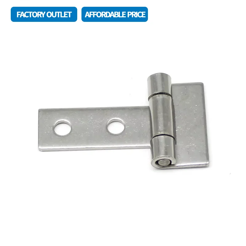 

304 Stainless Steel Flat Folding T-Shaped Welded Hinge Suitable For Transmission Box Doors With Sealing Machines