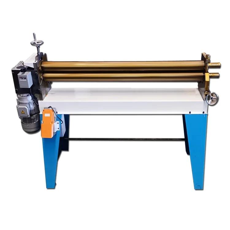 Small Electric 1.5x1300mm Three-Roller Plate Bending Machine for Sheet Metal Roll