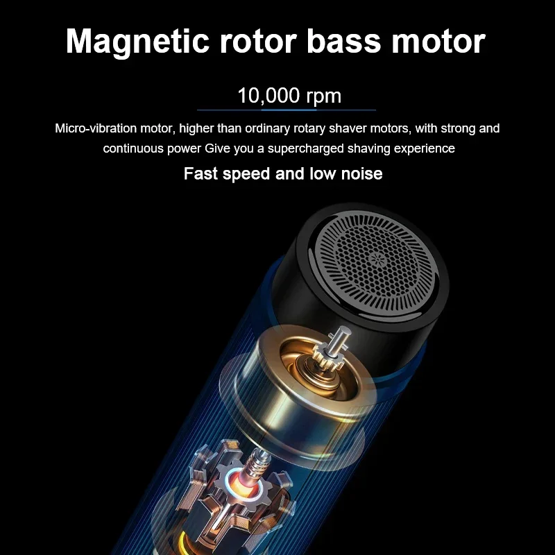 Mini Men's Electric Shaver For Travel Home USB Charging Portable Shaving Face Beard Razor Washable Home Trimmer Razor For Men image 2