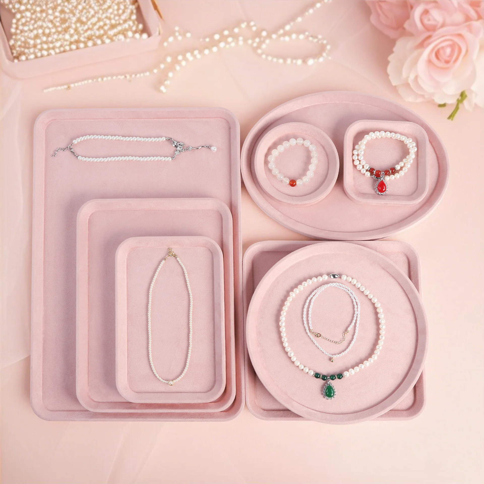 New jewelry display tray, necklace, ring, watch, glasses, viewing tray, storage tray