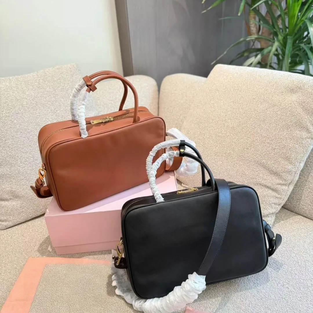

High quality retro real leather bags new large-capacity fashion one-shoulder commuter briefcase portable handbag women's bag