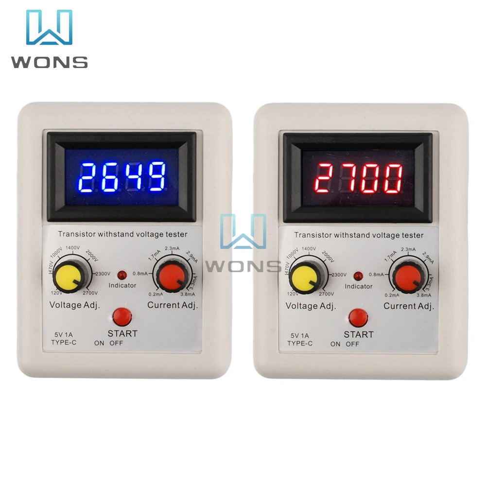 IGBT Transistor Voltage Capability Tester Diode MOS Triode Digital Voltmeter Testing Tool Withstand Voltage Tester 110V-2600V