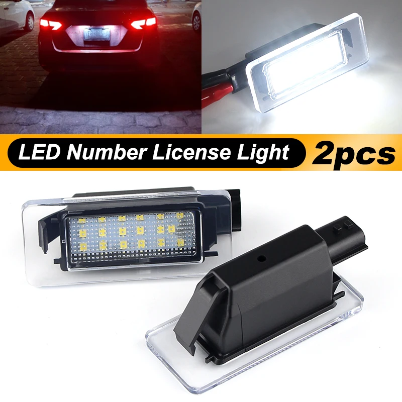 

2x For Nissan Serena C27 2016 2017 2018 2019 2020 2021 Altima Suzuki Landy Dacia Duster 2018-up LED License Number Plate Light