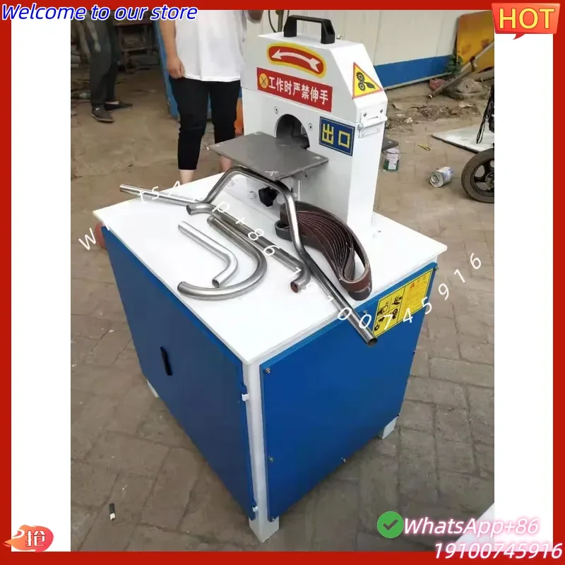 CE Certification High Stability Bent Pipe Polishing Cylindrical Surface Wire Drawing Machine for Pipe Grinding and Polishing