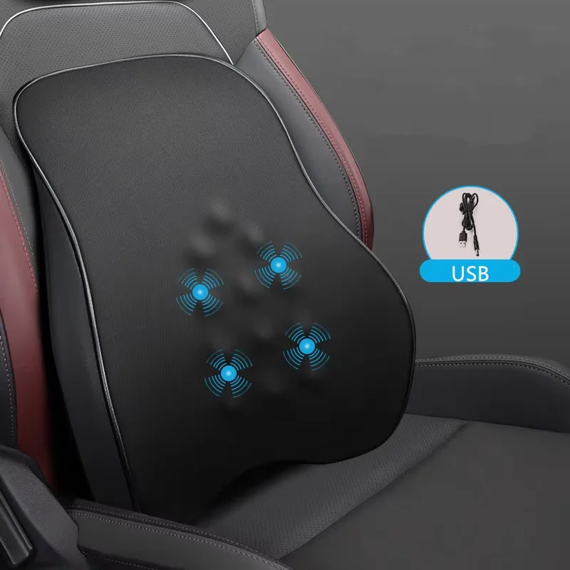 

Back Massage Vibrating Pads Back Therapy Massager Waist Support Pillow Home Office Game Chairs and Car Seats