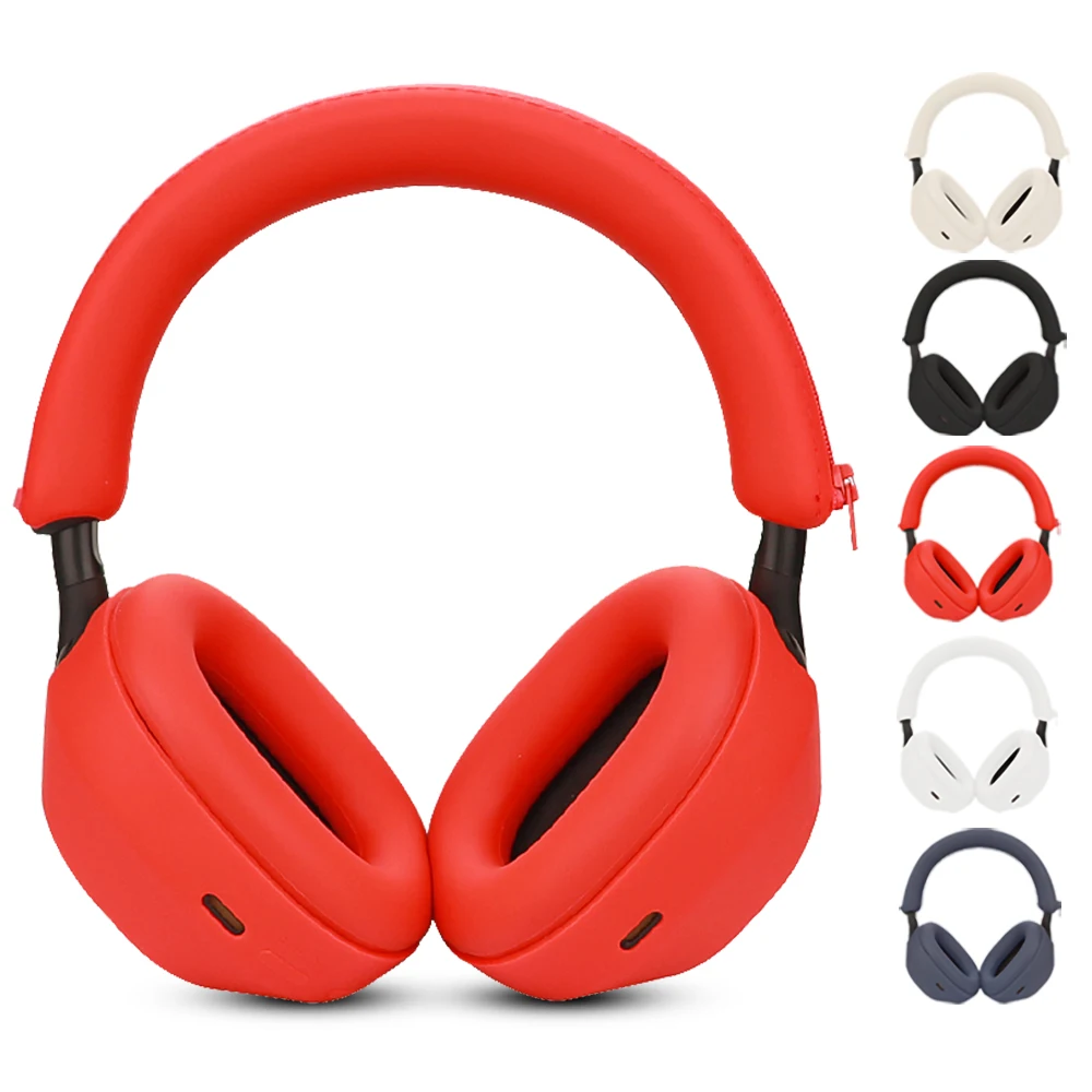Quality Headphone Case for Sony WH-1000XM5 Earphone Silicone Protective Cover XM5 Headset Headbeam Protector Sleeve
