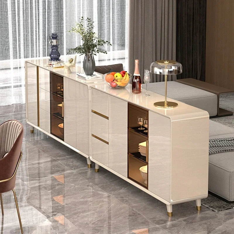 

Light luxury dining side cabinet modern simple living room