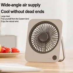 New Portable Electric Stand Fan with USB 3 Speeds Folding Mini Air Circulator Desk Fan for Office Bedroom - Compact Size