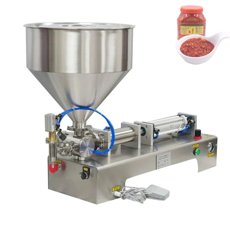 5-5000ml Paste Liquid Filling Machine Cream Shampoo Pneumatic Piston Filler Cosmetic Toothpaste Oil Honey Pack Filling Machine